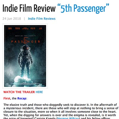Indie Film Review “5th Passenger”